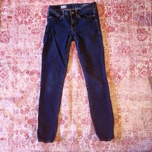Retro Low/Mid Rise Indigo Skinny Jeans